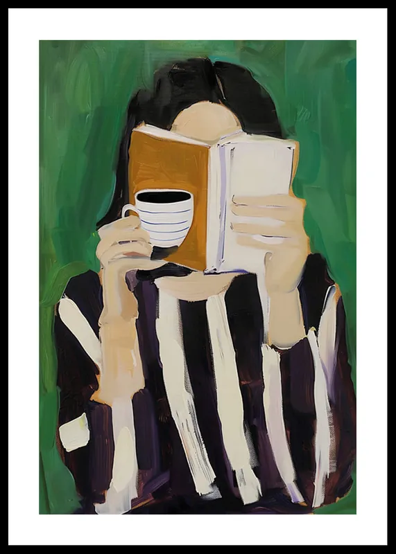 Coffee And Pages Poster Rabatt