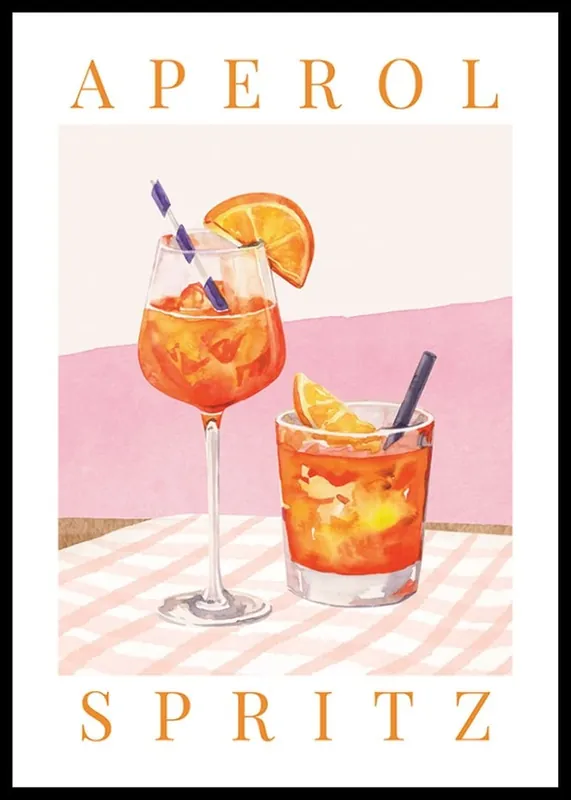Aperol Spritz Vintage Poster Rabatt