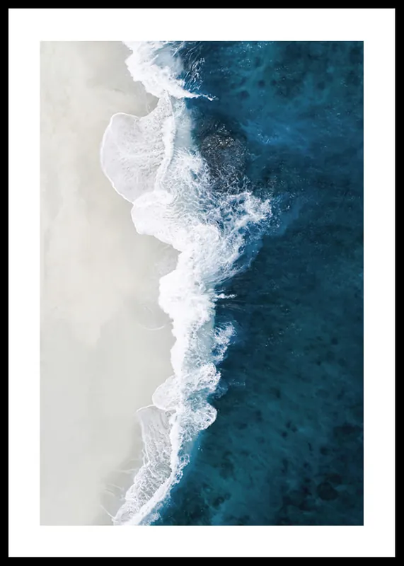 Billig Crashing Sea Waves Poster