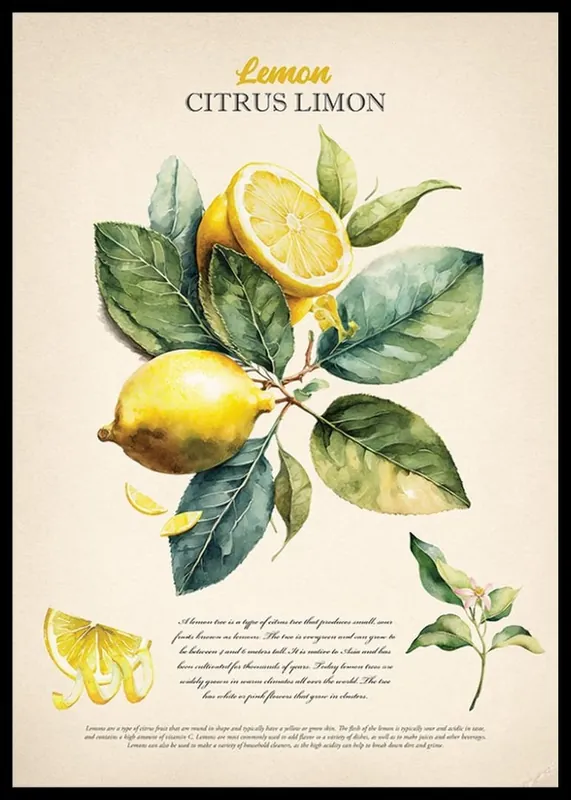 Angebot Lemon Citrus Limon Poster