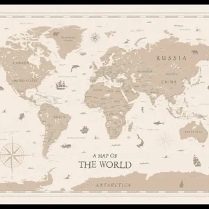 A Map Of The World Poster Sonderangebot