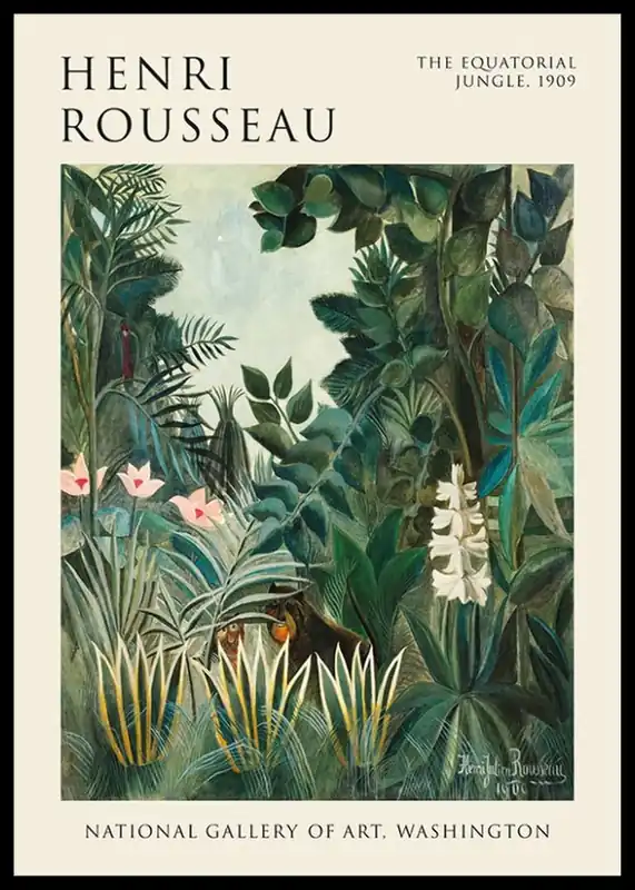 The Equatorial Jungle By Henri Rousseau Poster Letzte Chance