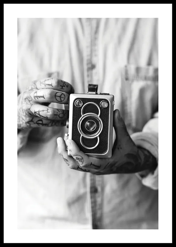 Retro Camera Poster Nur Heute