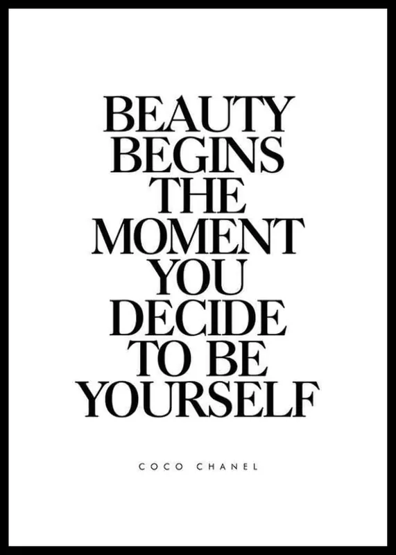 Echt Chanel Beauty Poster