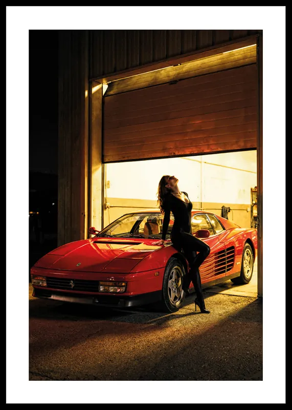 Ferrari Testarossa Nocturnal Elegance Poster Jetzt Kaufen