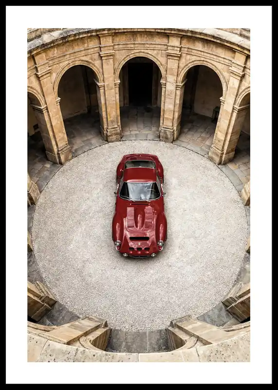 Ferrari 250 GTO Classic Circle Poster Sonderangebot
