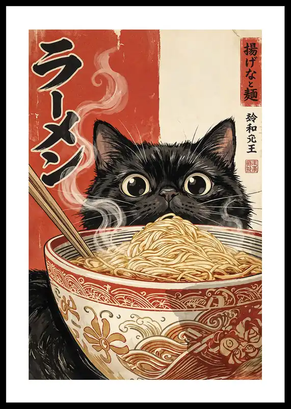 Noodle Whiskers Poster Solange Der Vorrat Reicht