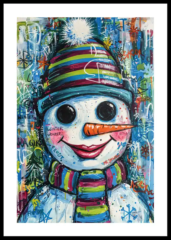 Sichere Zahlung MR Snowman Poster