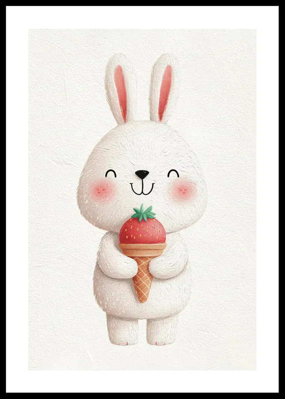 Ice Cream Bunny Poster Sichere Zahlung