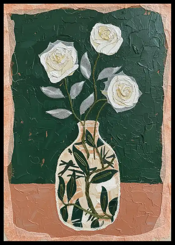 Whispering White Roses Poster Sofort Bestellen
