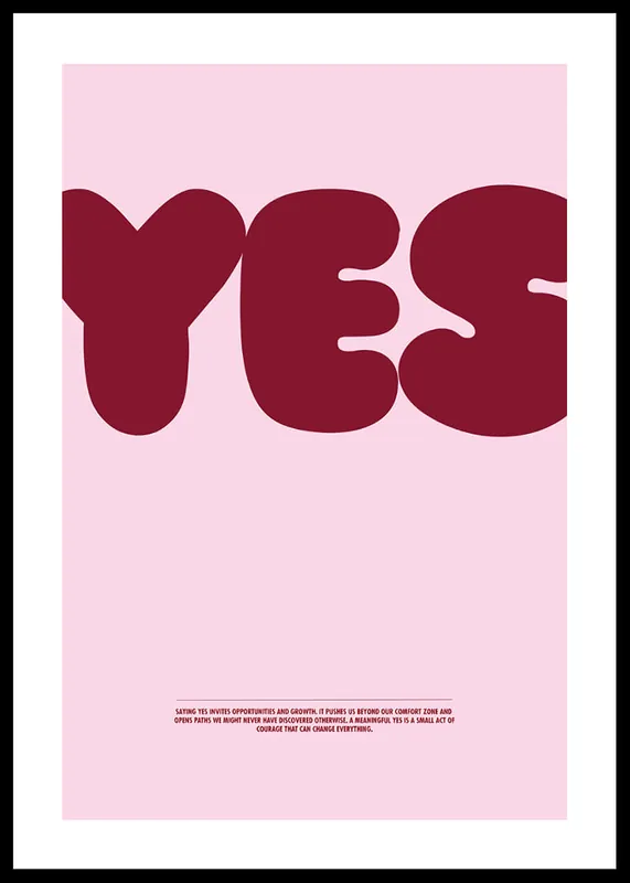 Direkt Vom Hersteller YES Red Poster