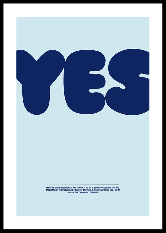 Heißes Angebot YES Blue Poster
