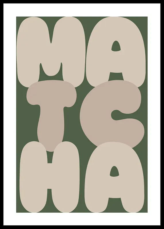 MATCHA BEIGE Poster Garantierte Lieferung