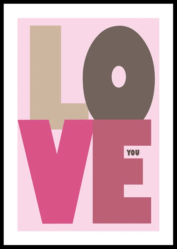 Love You Poster Abverkauf