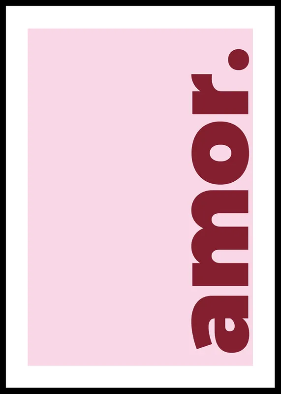Amor. Poster Neu Im Sortiment