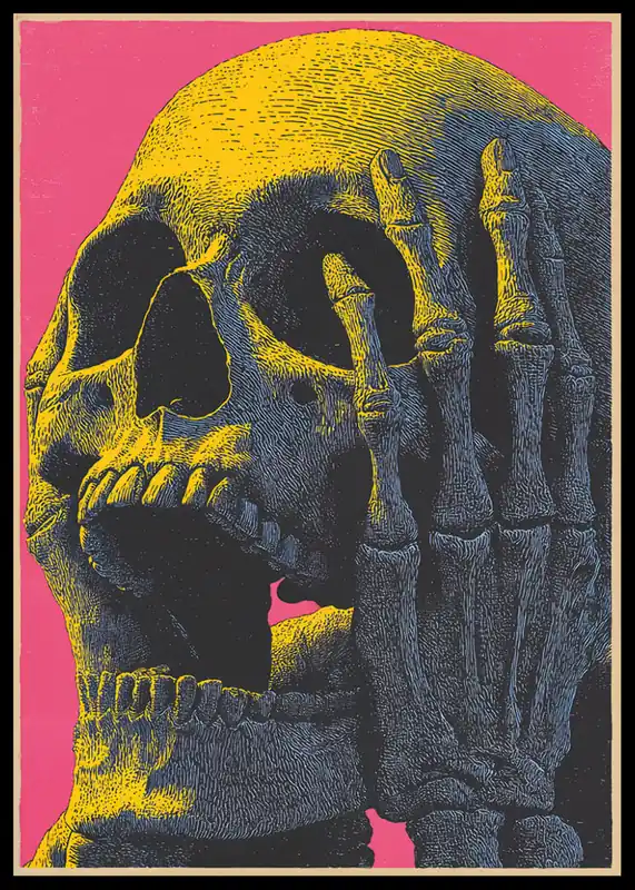 Mega-Angebot Skeletal Muse Poster