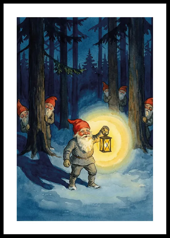 Enchanted Forest Glow Poster Sichere Zahlung