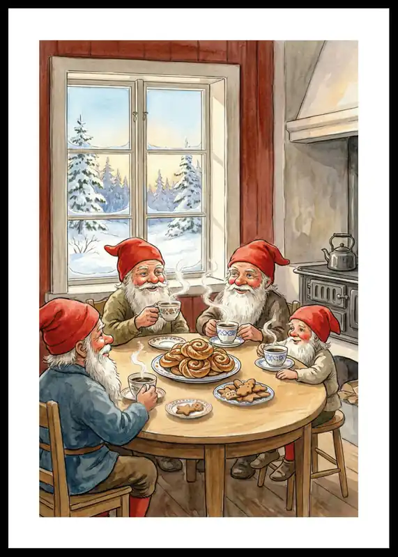 Cozy Gnome Gathering Poster Direkt Vom Hersteller