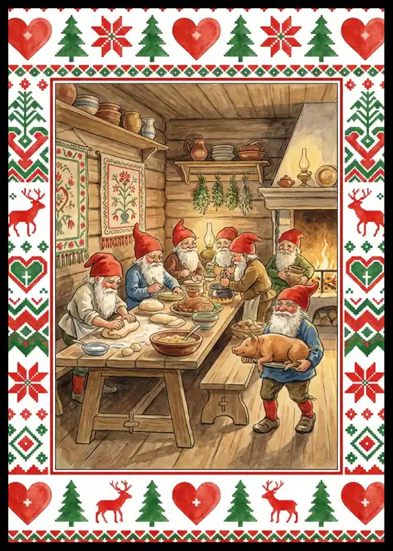 Nordic Fairytale Feast Poster Beliebt