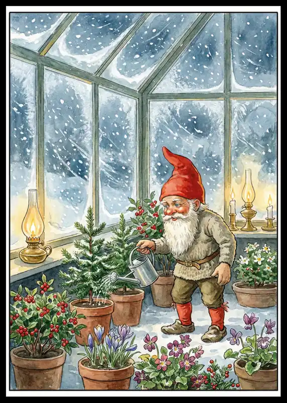 Gnomes Secret Garden Poster Zertifiziert
