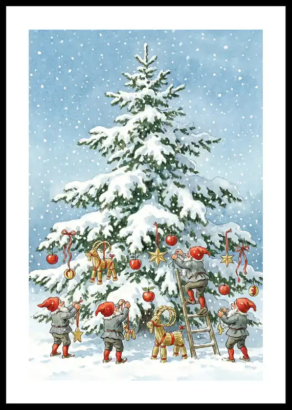 Nordic Festive Fantasy Poster Aktuell