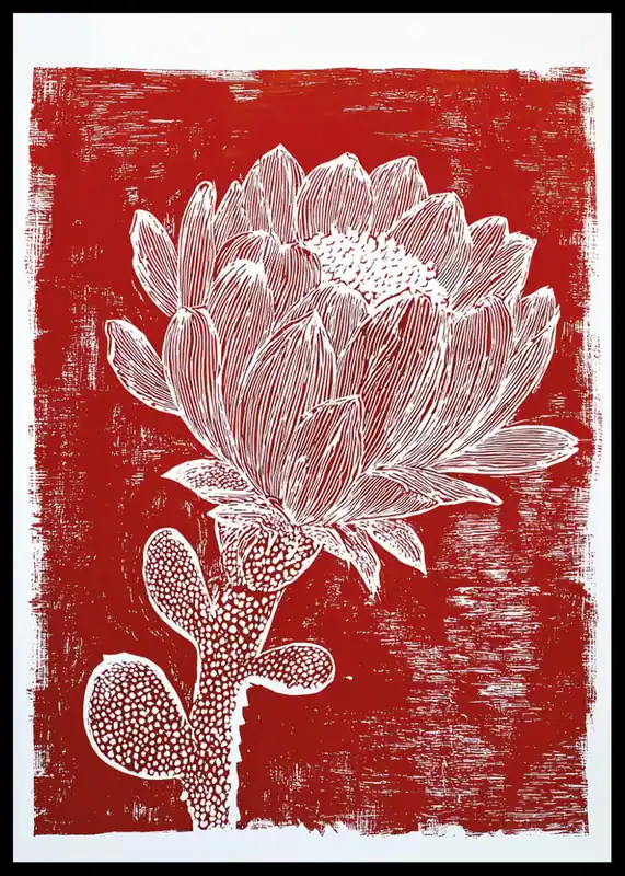 Floral Ruby Poster Abverkauf