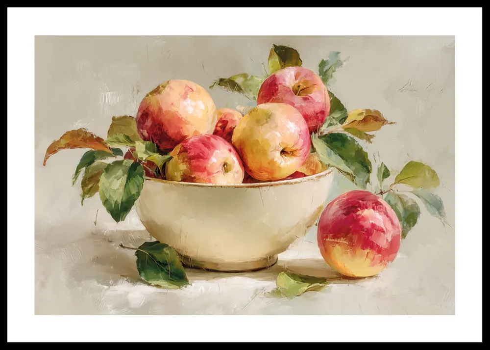 Still Life Bowl With Apple No2 Poster Angebot