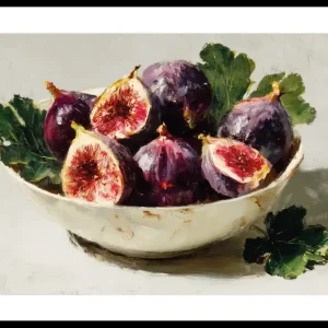 Still Life Bowl With Fig No2 Poster Saisonangebot