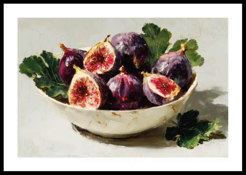 Still Life Bowl With Fig No2 Poster Saisonangebot