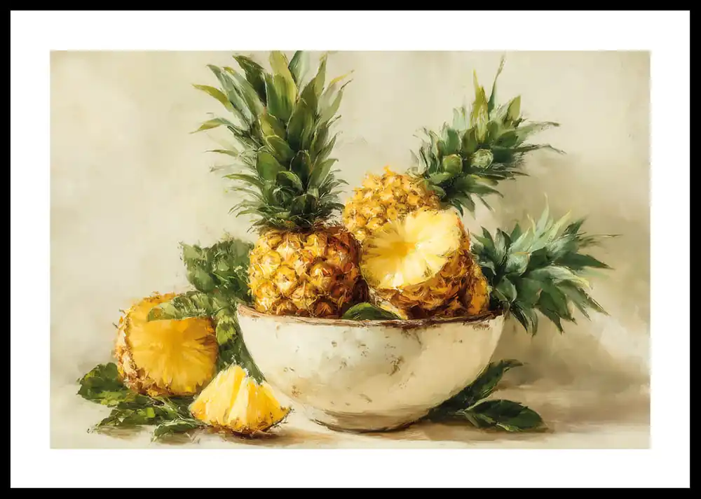Top-Preis Still Life Bowl With Pineapple No2 Poster