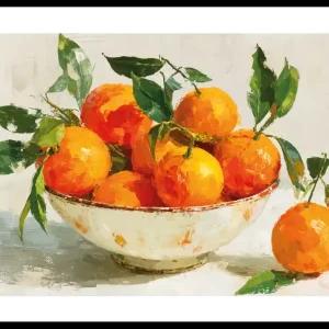 Still Life Bowl With Orange No2 Poster Bestpreis