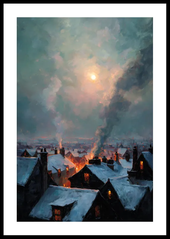 Meistverkauft Fireside Hues Poster