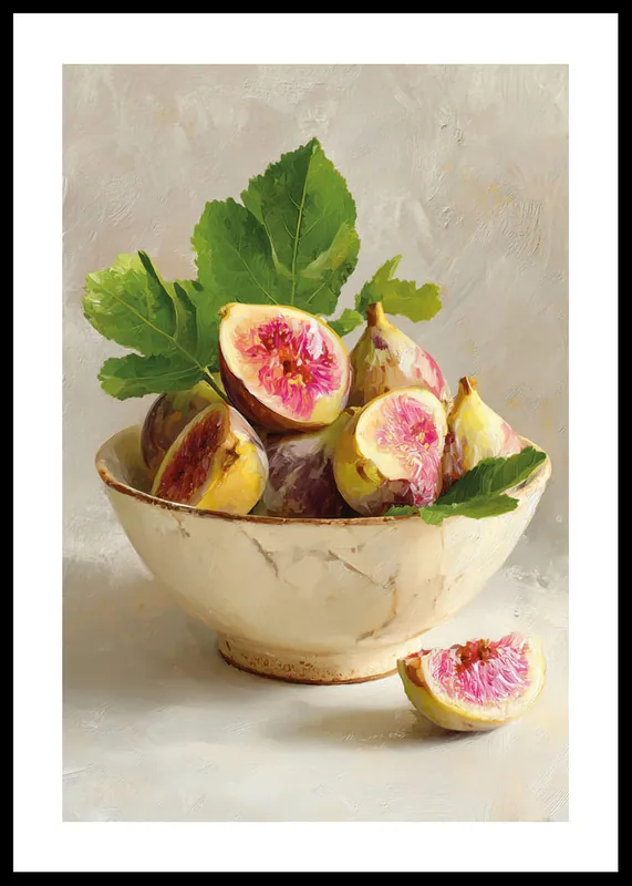Still Life Bowl With Fig Poster Neue Ware