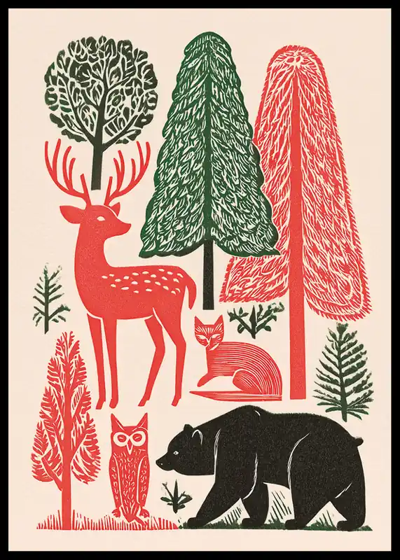 Woodland Whisper Poster Angebot