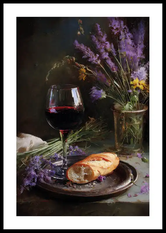 Wine And Lavender Poster Expressversand