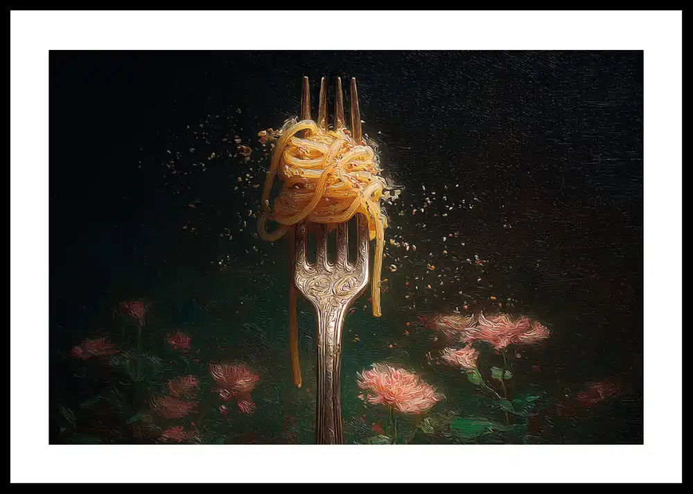 Abverkauf Forked Elegance Poster