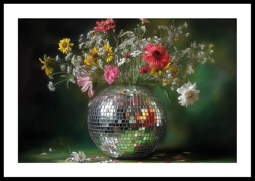 Radiant Disco Bouquet Poster Schnäppchen