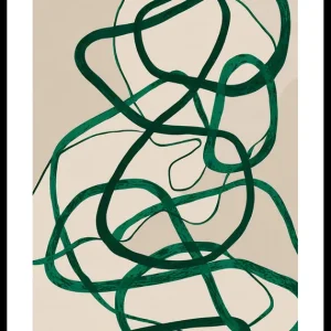 Abstract Emerald Dance Poster Angebot