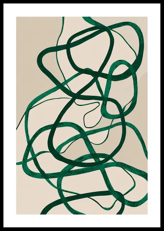 Abstract Emerald Dance Poster Angebot