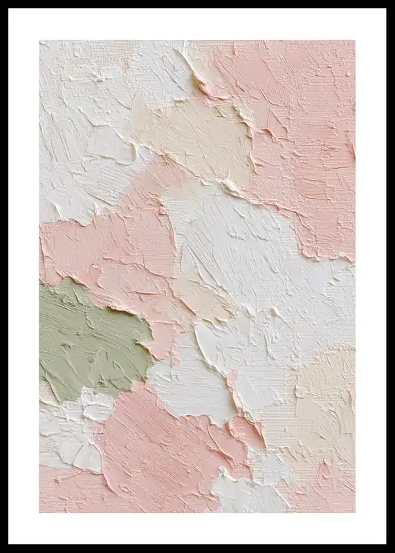 Pastel Whispering Petals Poster Sichere Zahlung