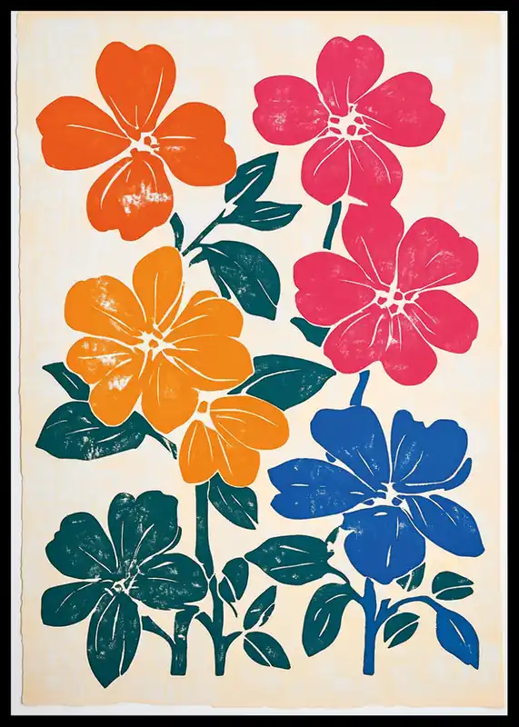 Markenprodukt Blooming Floral Canvas Poster
