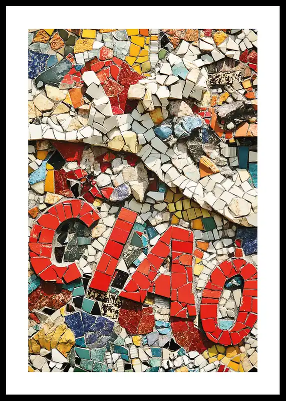 Kracherpreis Mosaic Greetings Poster
