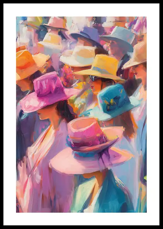Colorful Hat Gathering Poster Sonderaktion