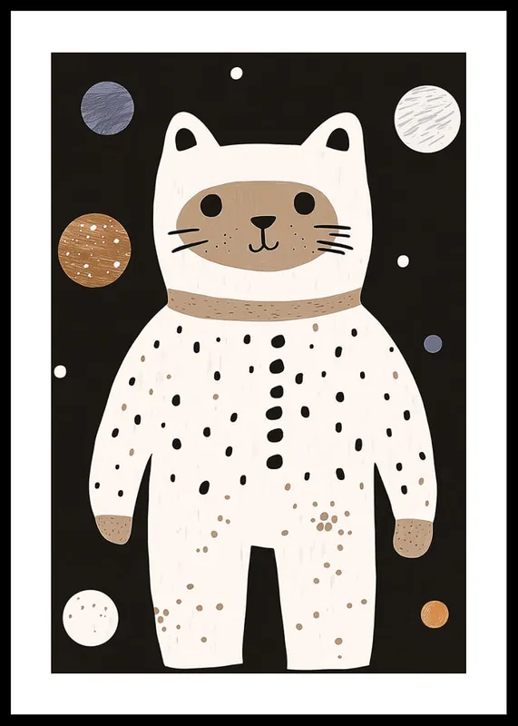 Markenprodukt Astronaut Cat Chronicles Poster