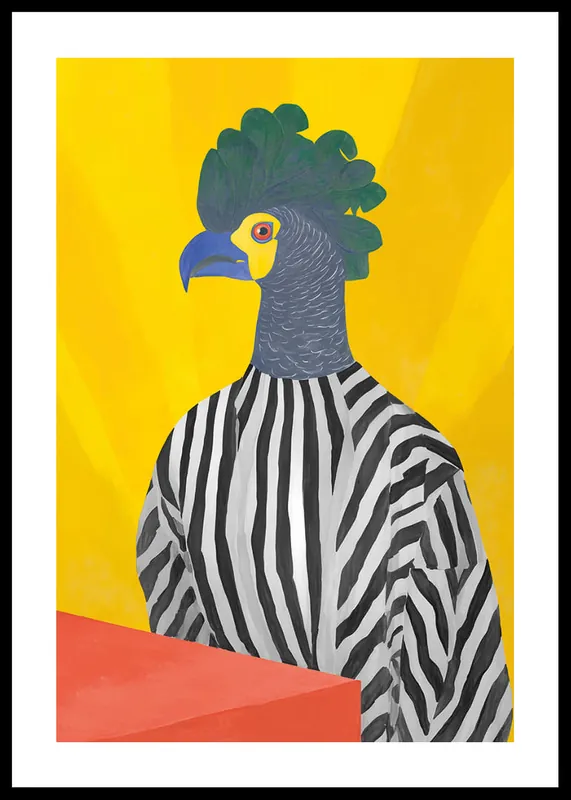 Stylish Parrot Poster Sonderangebot