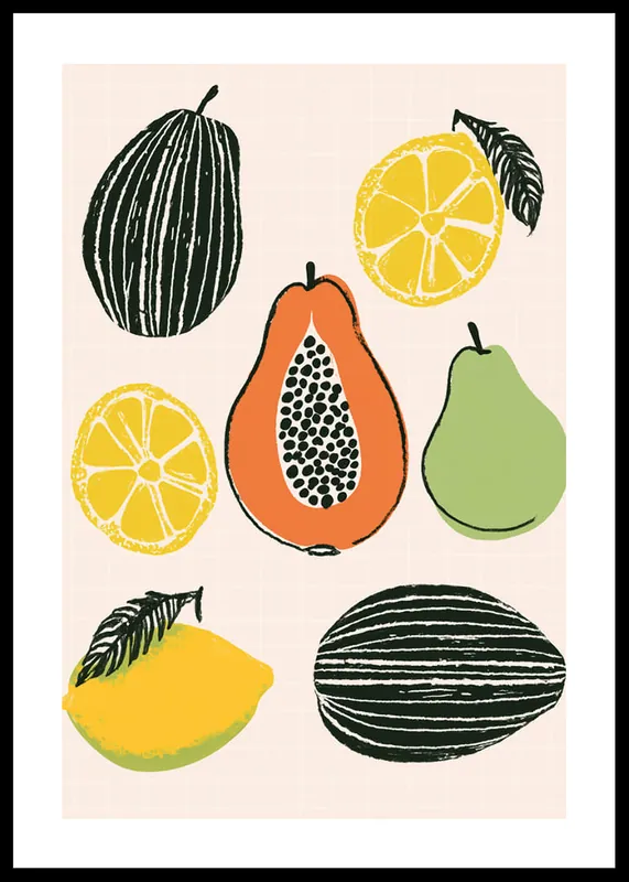 Sichere Zahlung Vibrant Harvest Poster