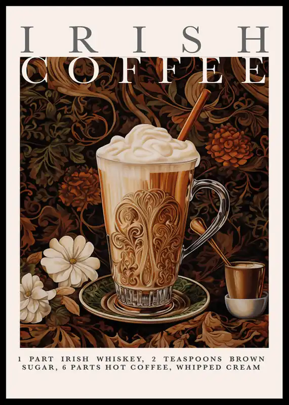 Sofort Bestellen Art Of Classic Irish Coffee Poster