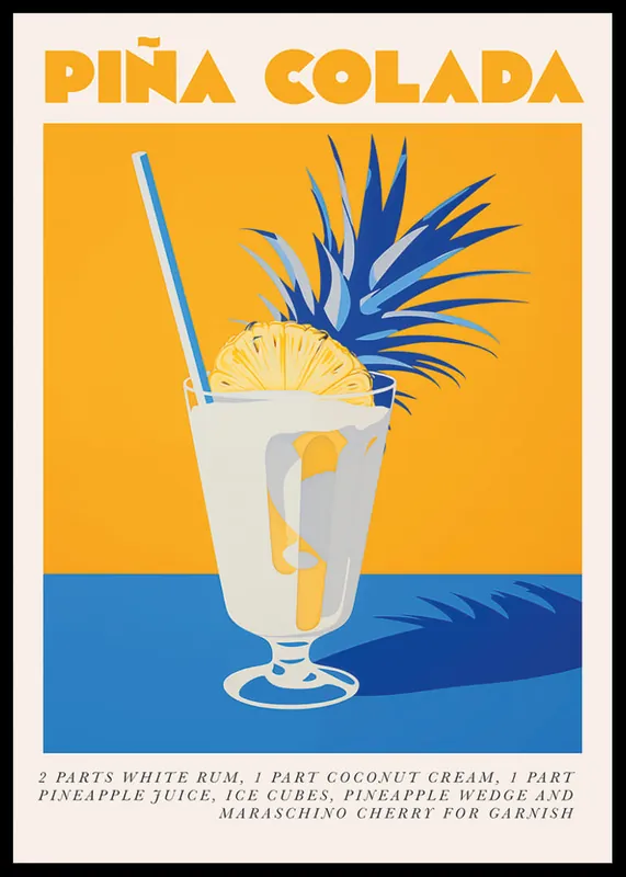 Ausverkauf Retro Piña Colada Poster