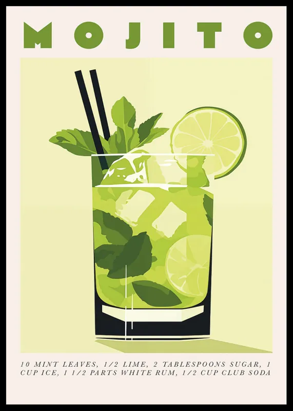 Neue Kollektion Retro Mojito Poster