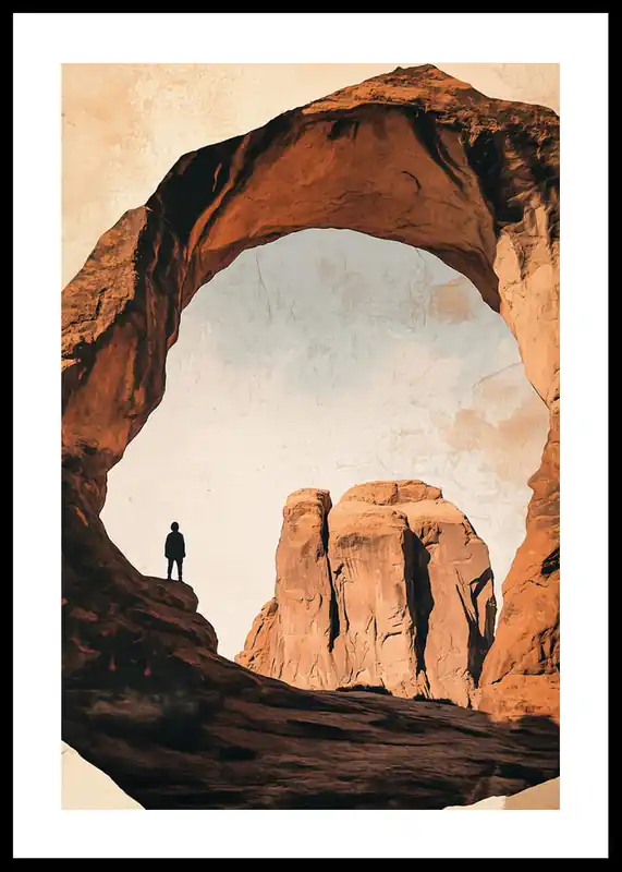 Mountain Archway Poster Schneller Versand